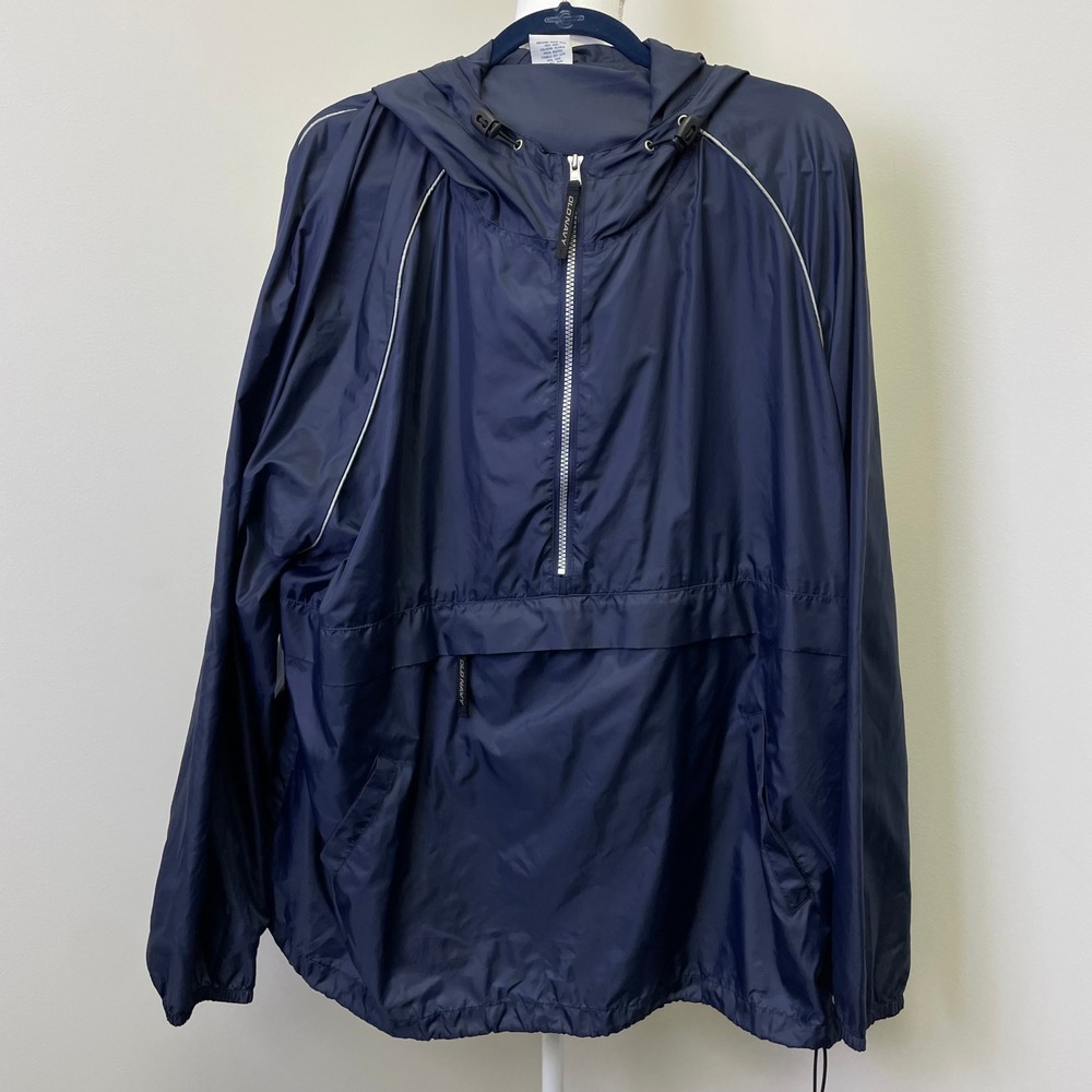 Vintage Old Navy Adult XL Anorak Windbreaker Pullover Hooded Hipster Y2K 90s